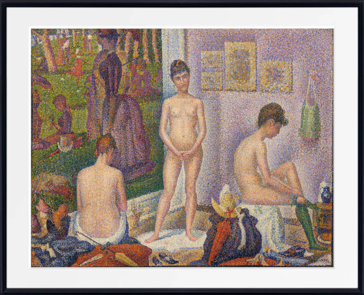 Georges Seurat Print : The Posers, Ensemble (1888)