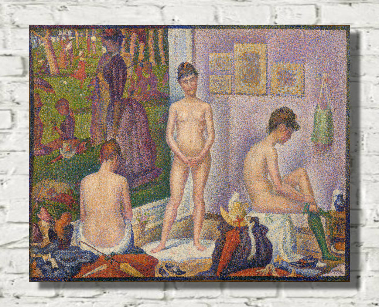 Georges Seurat Print : The Posers, Ensemble (1888)