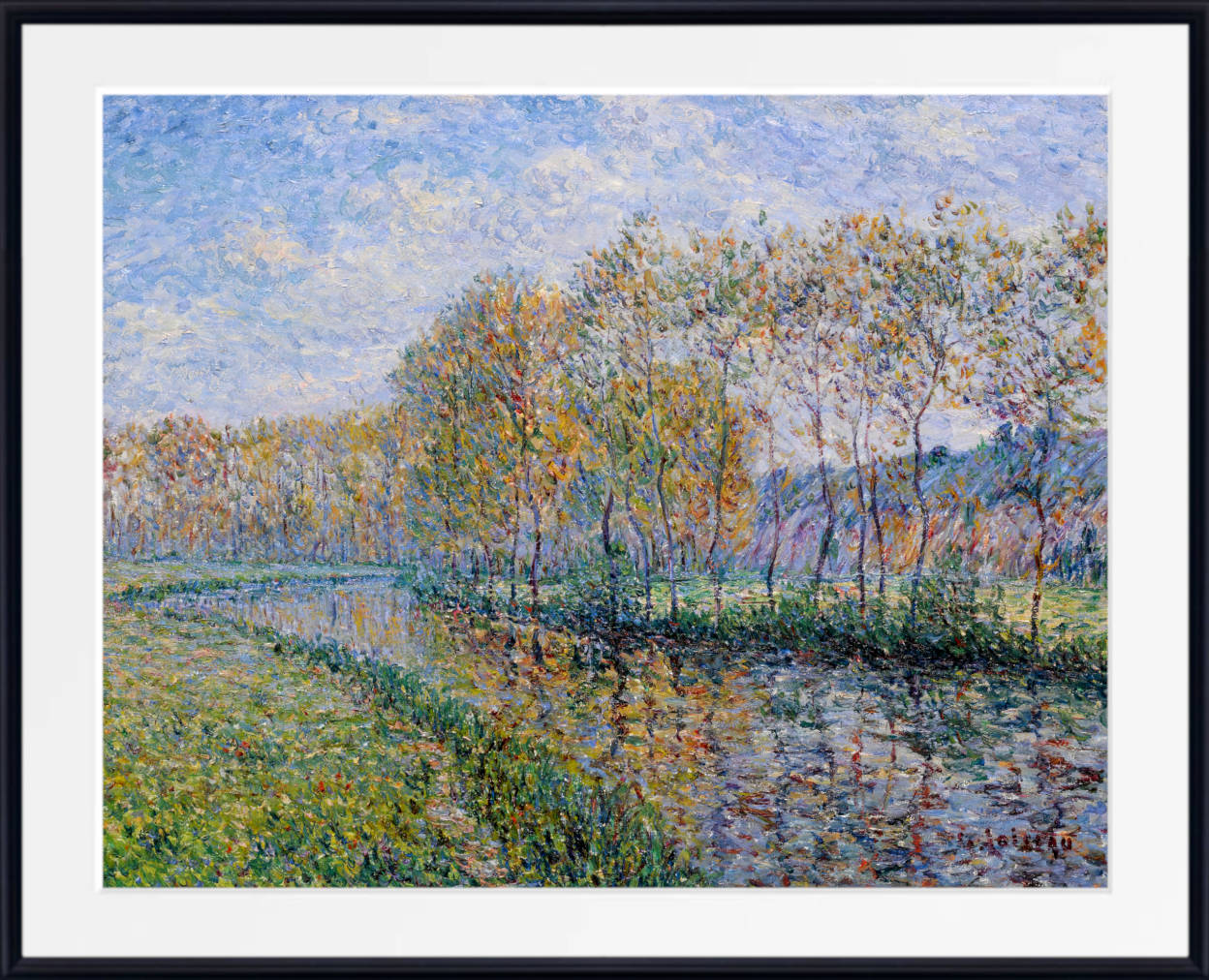 Gustave Loiseau Print, The Banks of the Eure in the Morning, Saint Cyr du Vaudreuil (1899)