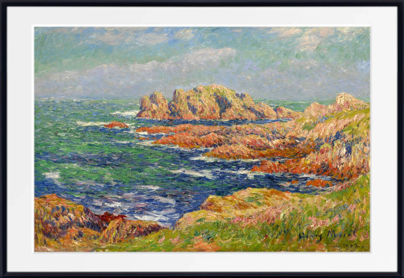 Henry Moret Print, The Rocks at Quessant (1902)