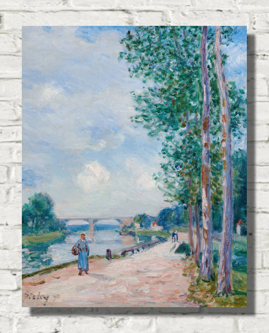 Alfred Sisley Print,  The banks of the Loing near Moret (1890)