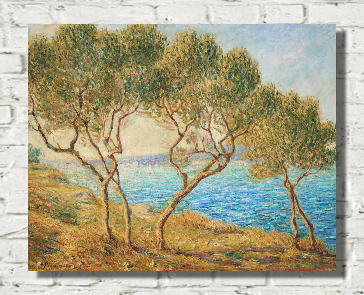 Francis Picabia Print, Olive trees, sun effect in Martigues (1905)