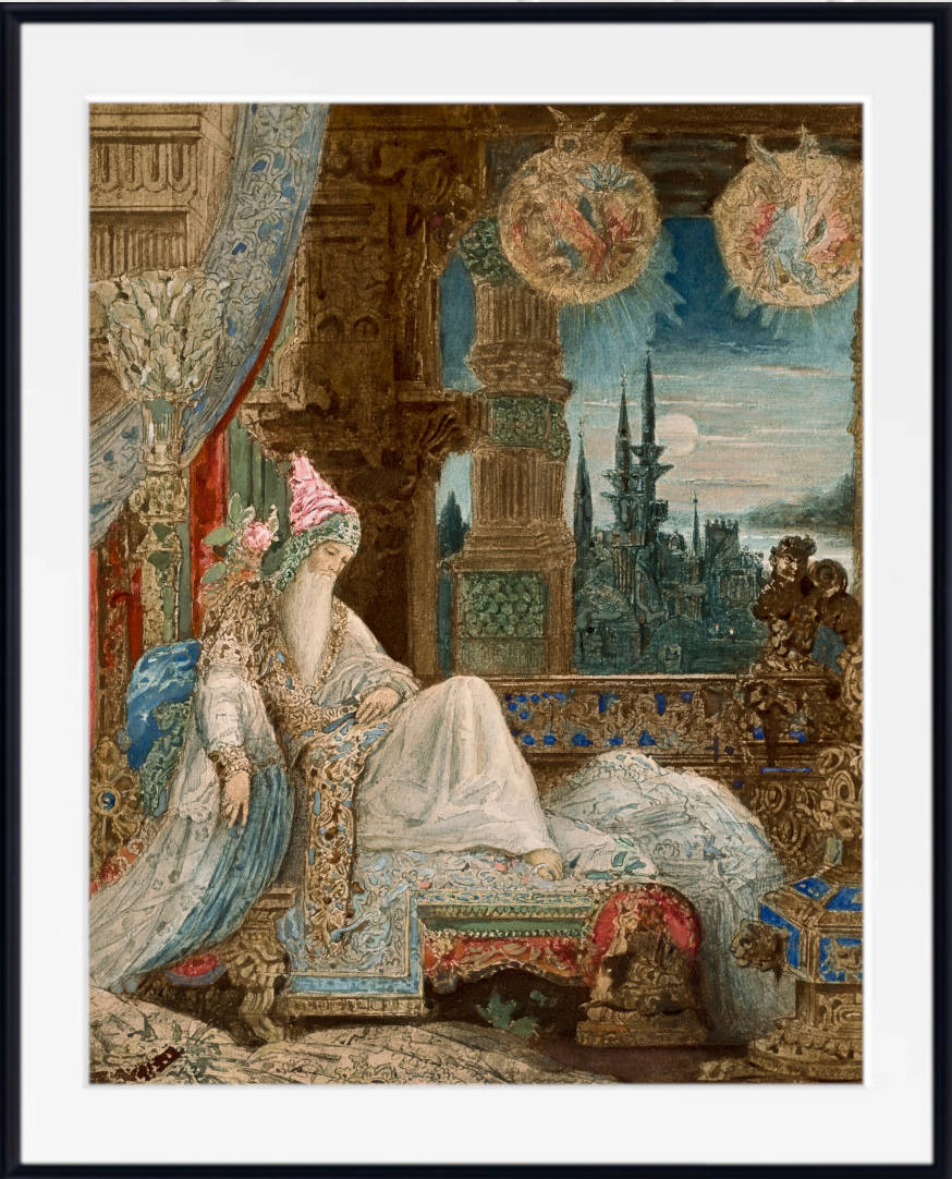 Gustave Moreau Print, The Dream of a Mogul Inhabitant (c 1881)