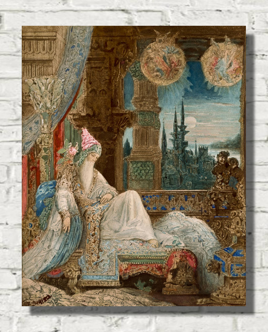 Gustave Moreau Print, The Dream of a Mogul Inhabitant (c 1881)