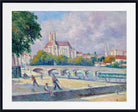 Maximilien Luce Print, The quays and the Cathedral, Auxerre