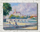 Maximilien Luce Print, The quays and the Cathedral, Auxerre