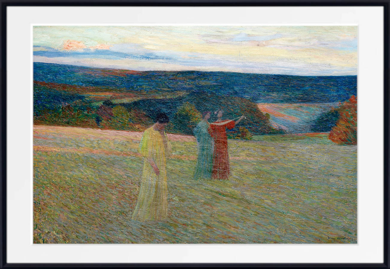 Henri Martin Print, The Three Muses