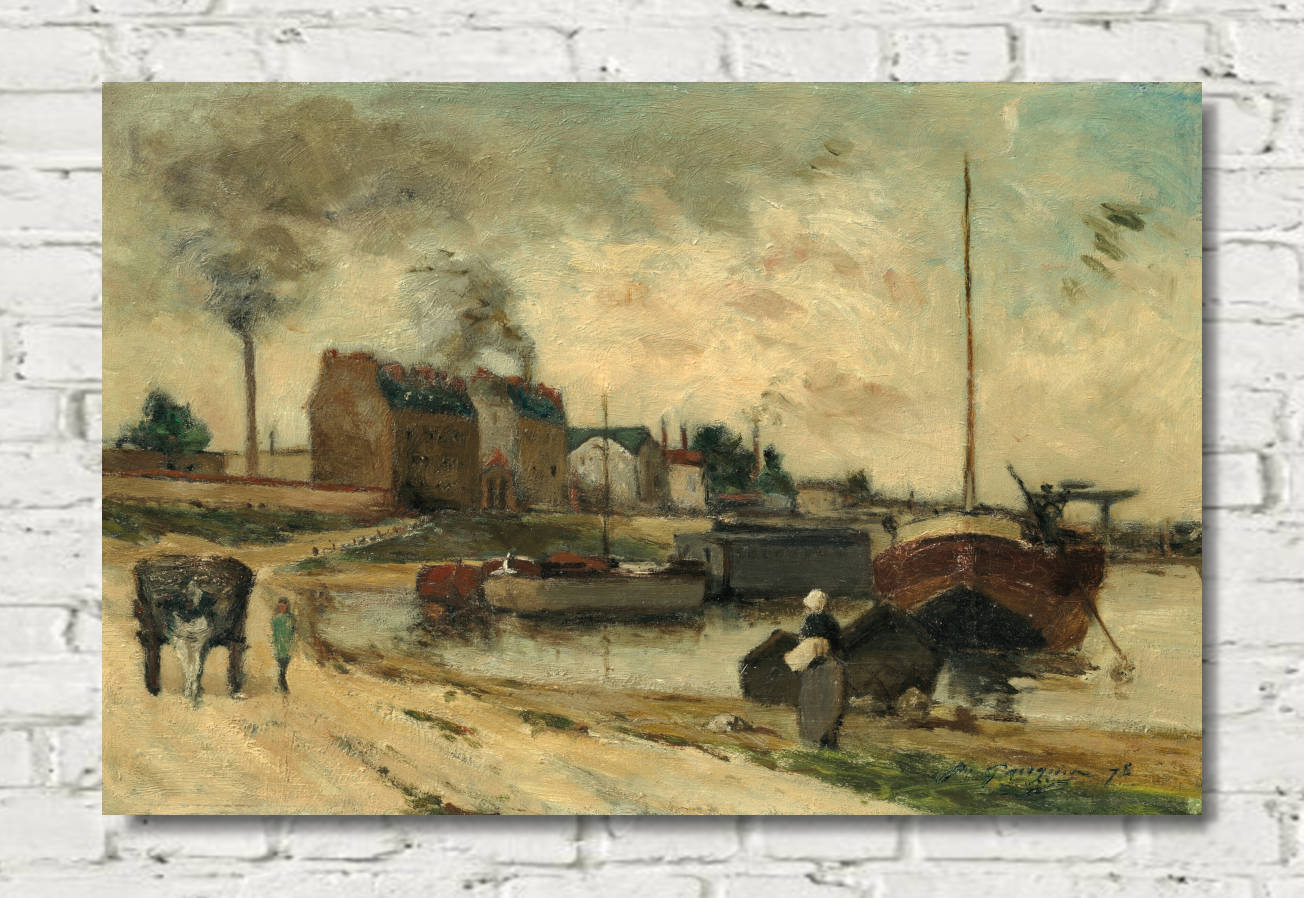 Paul Gauguin Print : The Cail and Quai de Grenelle factories (1875)