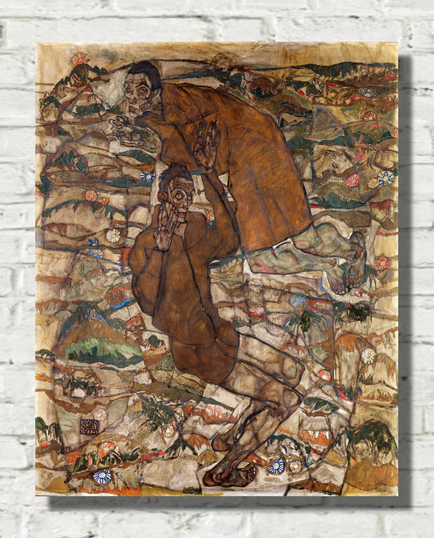 Egon Schiele Print, Levitation (The Blind II) (1915)