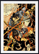 Utagawa Kuniyoshi, Japanese Fine Art Print, Li Hayata Hironao grappling with the monstruos nue, Ukiyo-e