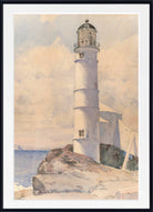 Frederick Childe Hassam Print : Lighthouse, Isle of Shoals (1886)