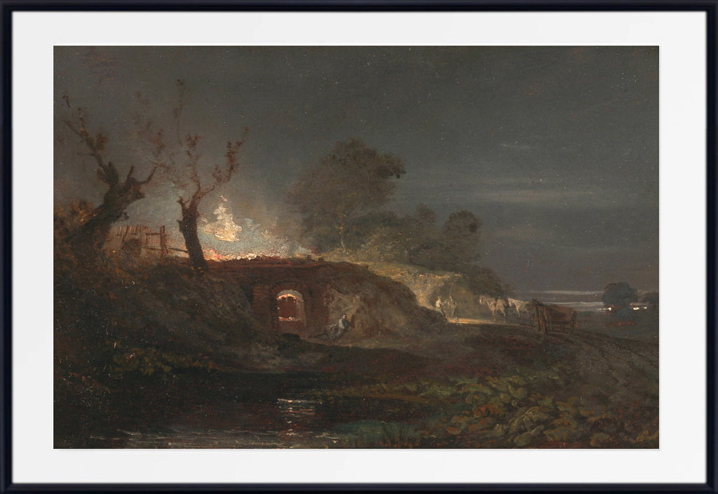 Limekiln at Coalbrookdale (ca. 1797) by William Turner