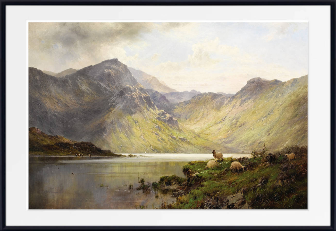 Alfred de Bréanski Print, Loch Lomond and Loch Katrine