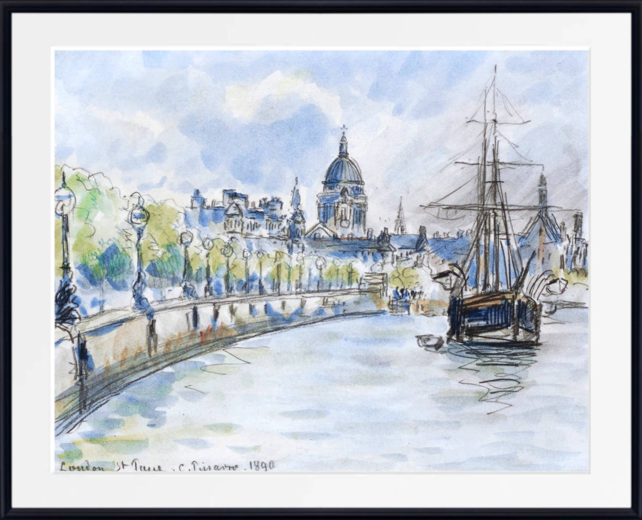 Camille Pissarro Print, London, St. Paul’s Cathedral (1890)