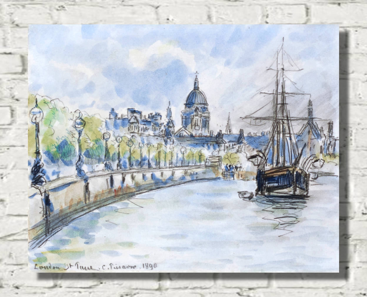 Camille Pissarro Print, London, St. Paul’s Cathedral (1890)