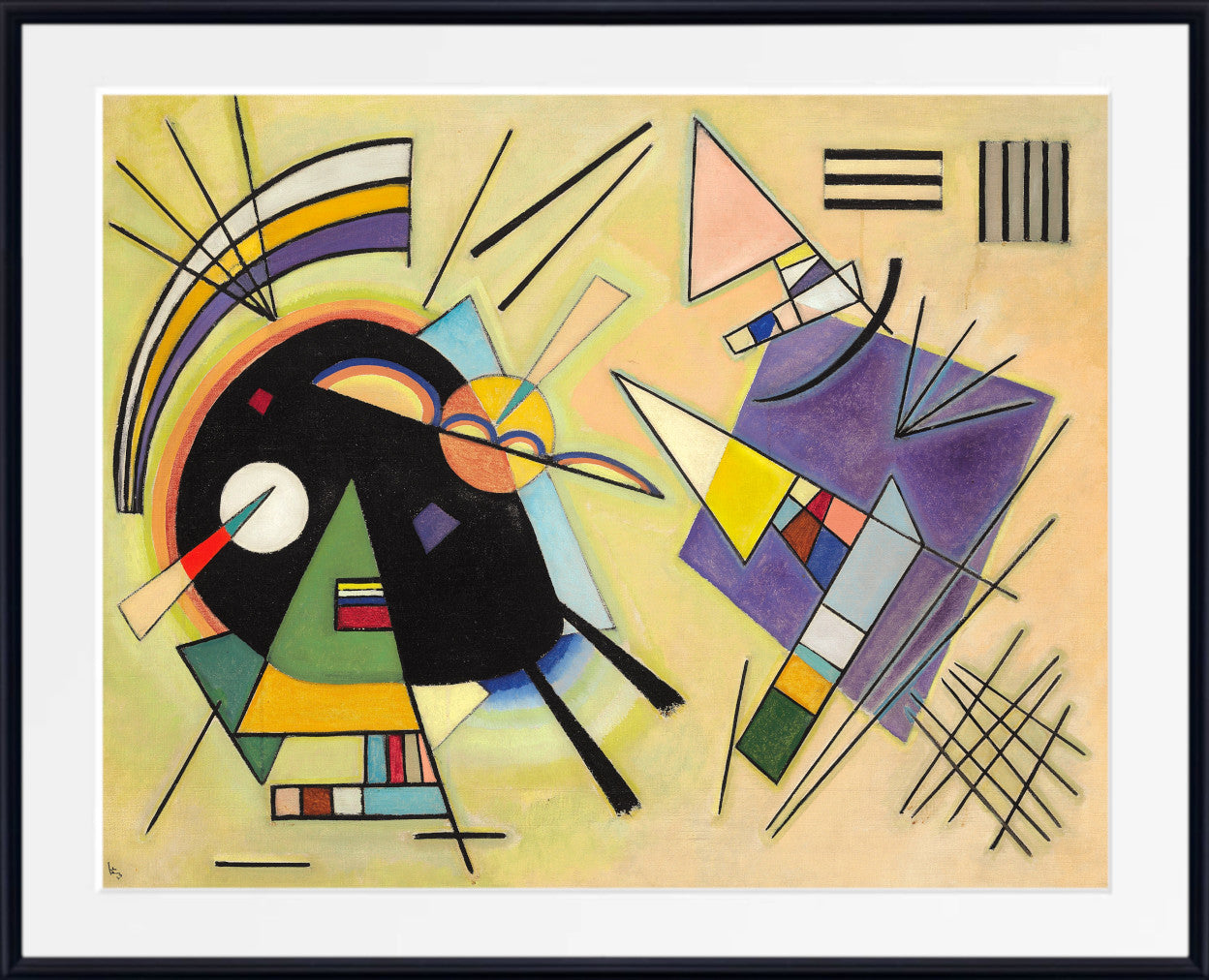 Geometric Abstract Art, Wassily Kandinsky Fine Art Print