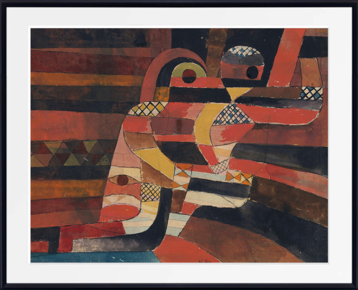 Lovers, Paul Klee Fine Art Print