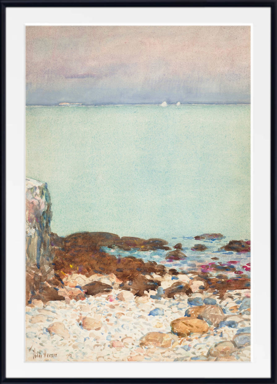 Frederick Childe Hassam Print : Low Tide, Isles of Shoals (1903)