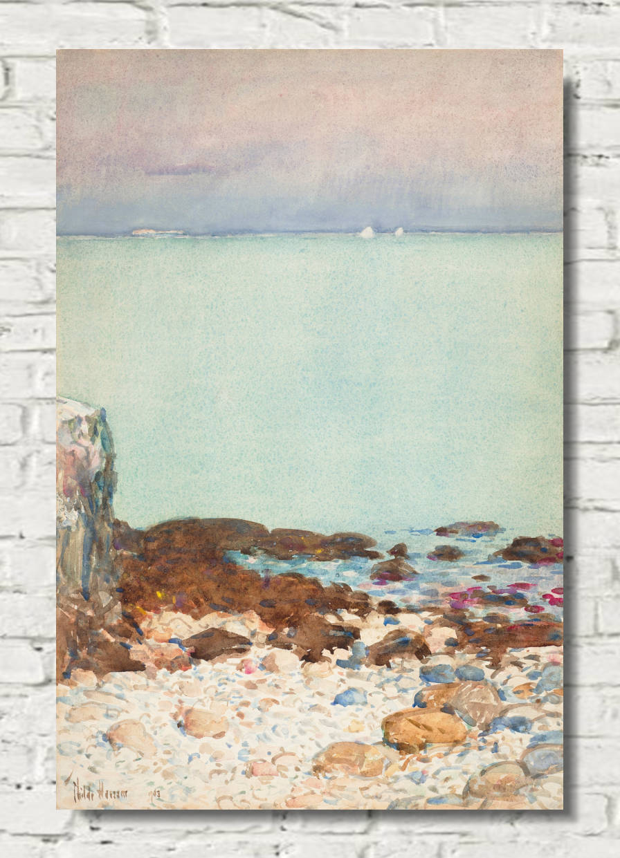 Frederick Childe Hassam Print : Low Tide, Isles of Shoals (1903)