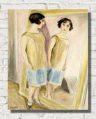 Nils Dardel Print : Lucienne at the mirror