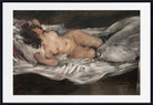 Lovis Corinth Print, Lying female nude