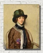 Wilfrid Gabriel de Glehn Print, Portrait of Lynn Fontanne (1912)