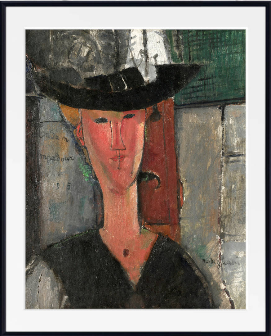 Amedeo Modigliani Wall Art Print, Madam Pompadour (1915)