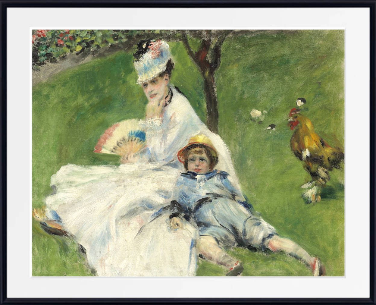 Renoir Print, Madame Monet and Her Son (1874)