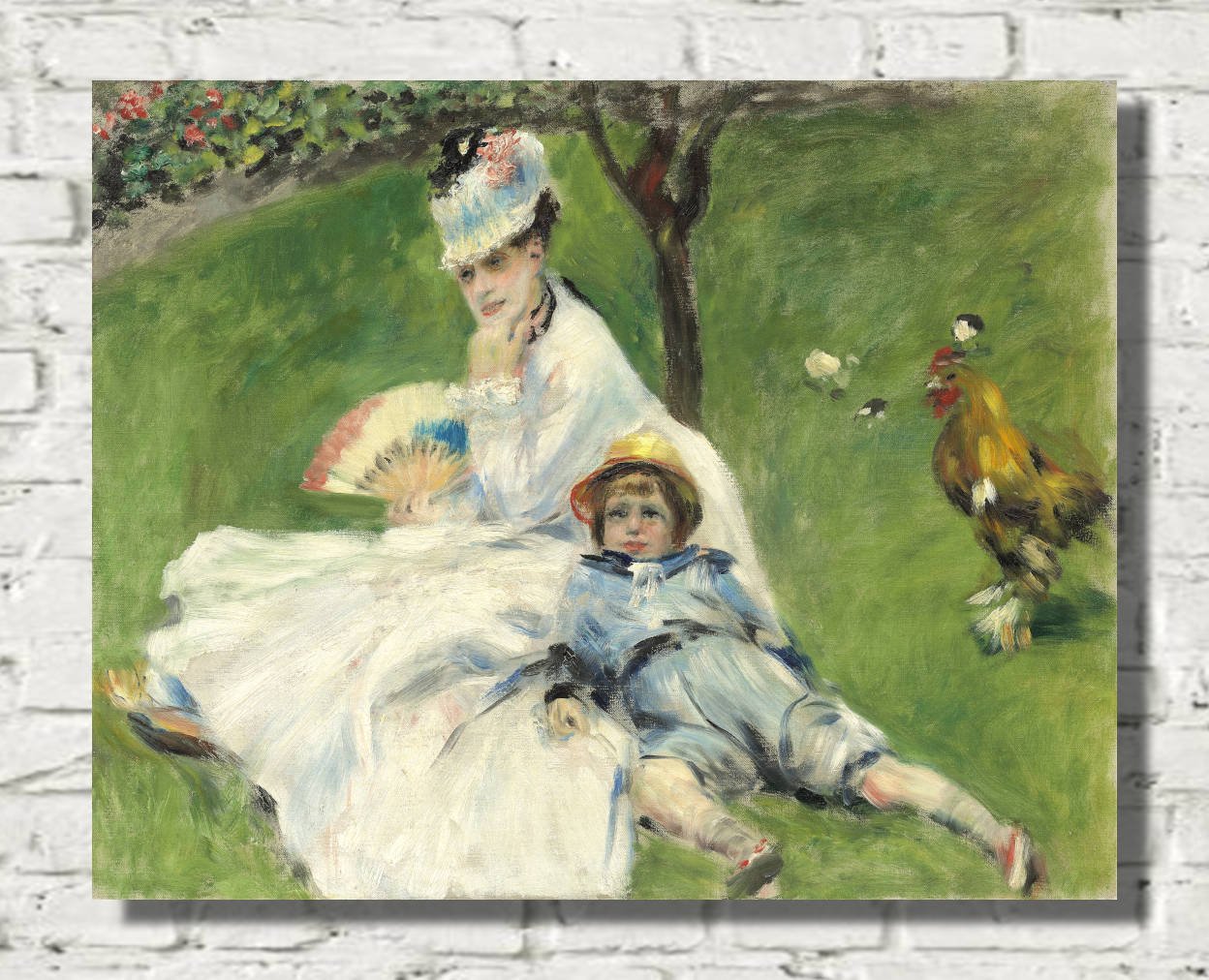 Renoir Print, Madame Monet and Her Son (1874)