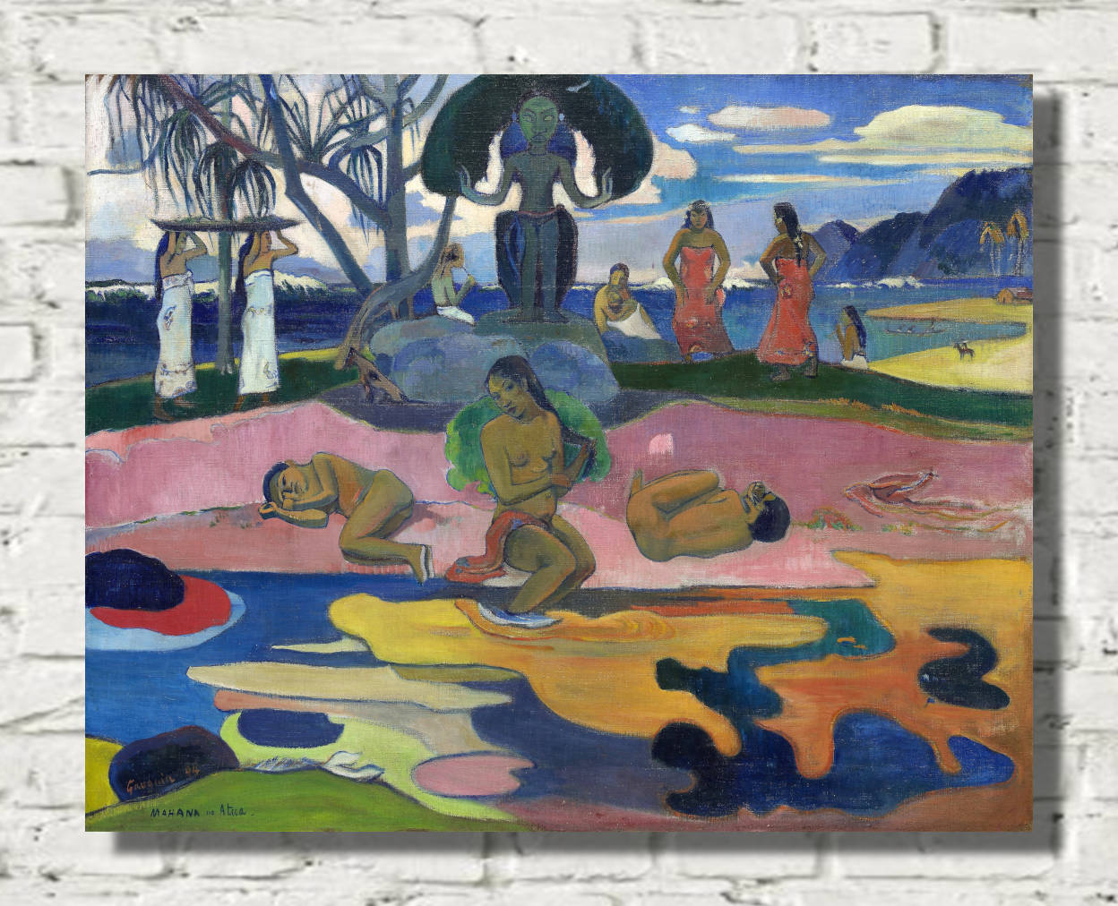 Paul Gauguin Print : Mahana no atua (Day of the God) (1894)