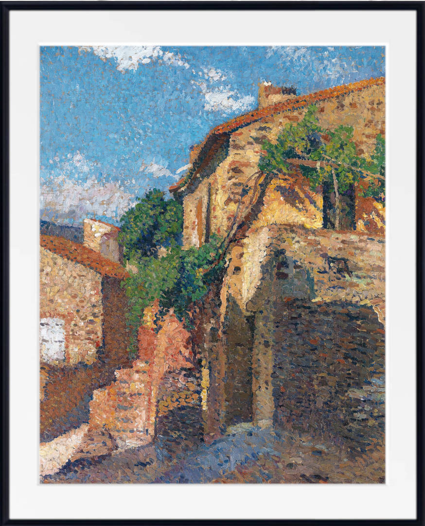 Henri Martin Print, Houses in Collioure