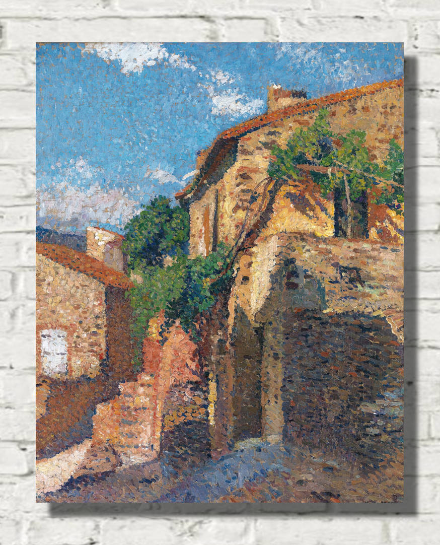 Henri Martin Print, Houses in Collioure