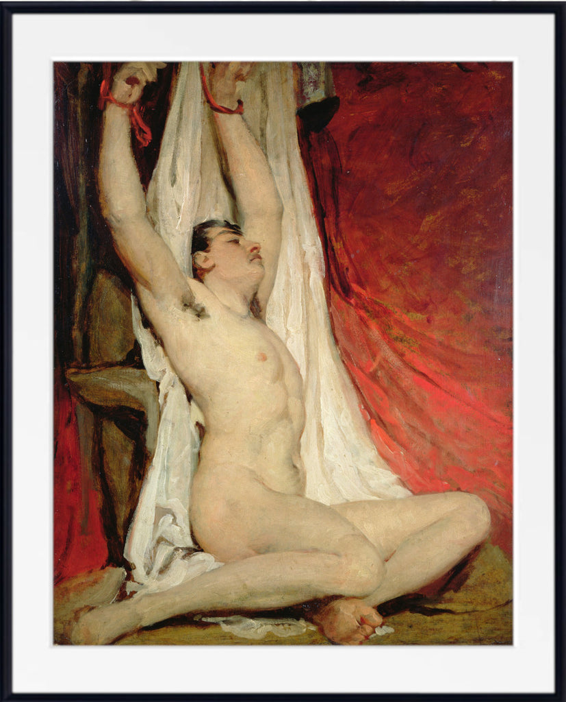 Male Nude, with Arms Up-Stretched, William Etty