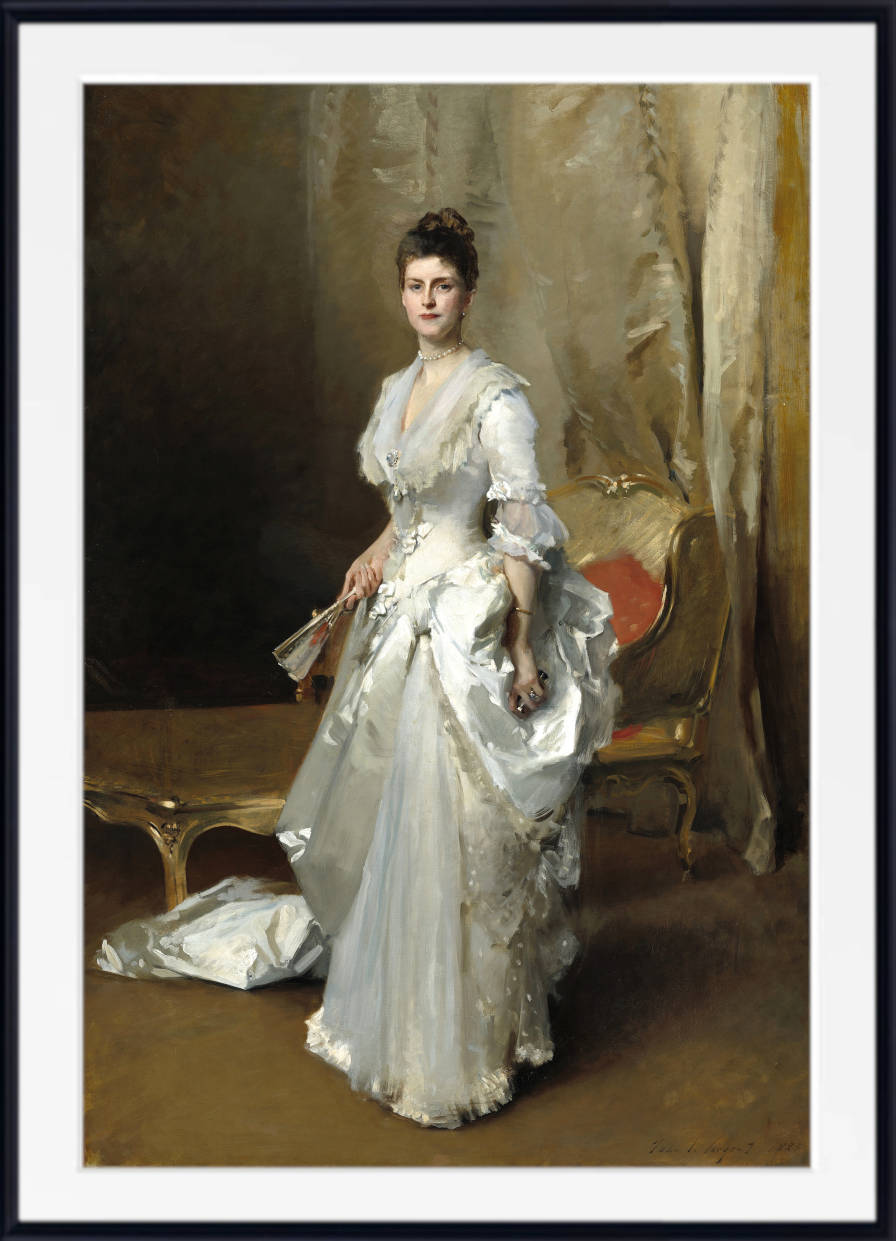 John Singer Sargent Print, Margaret Stuyvesant Rutherfurd White (1883)