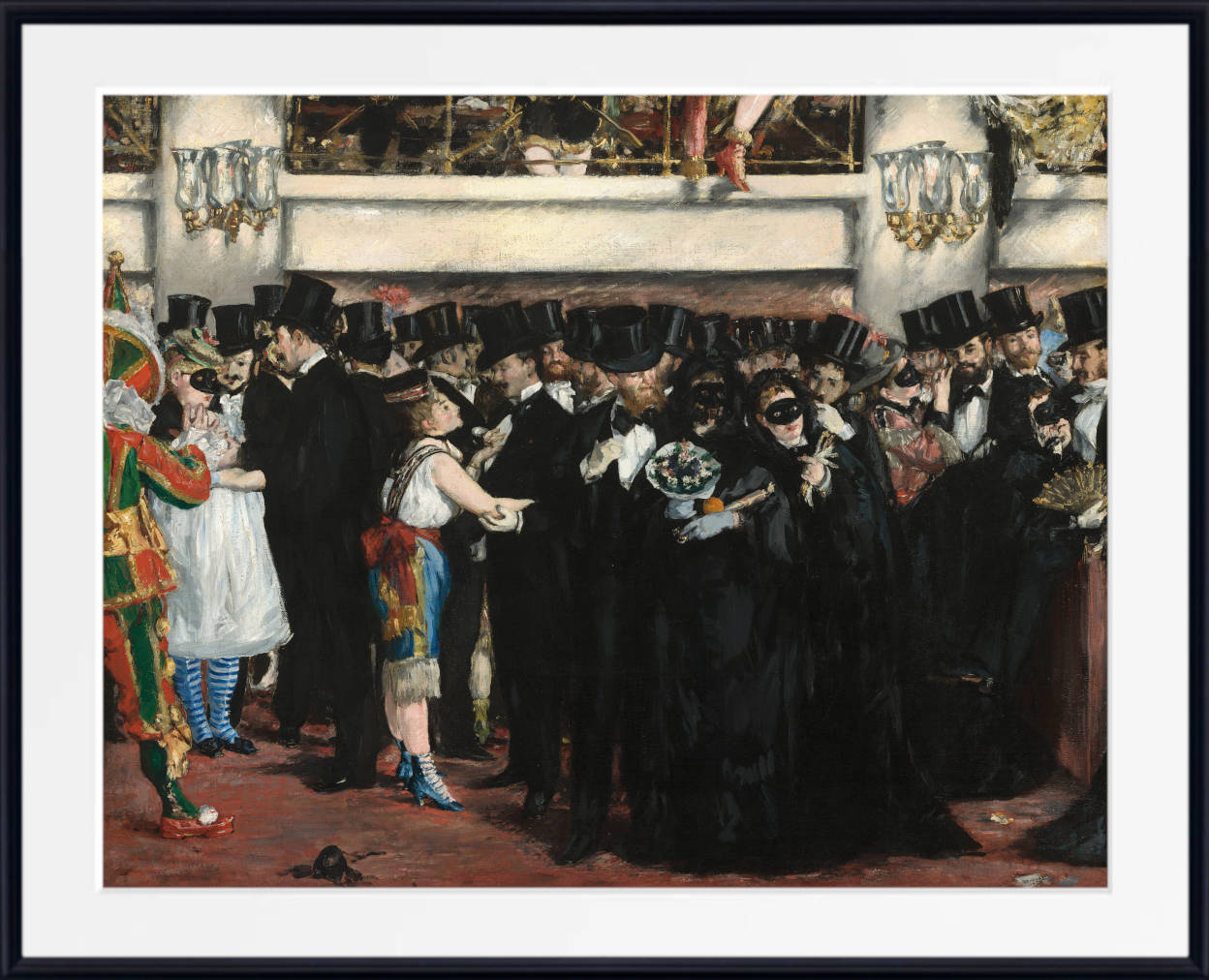 Édouard Manet Print : Masked ball at the Opera