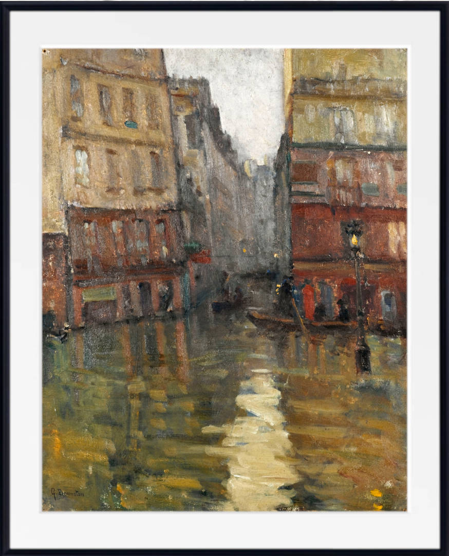 Germain Bonneton Print, Master-Albert Street (1910 floods)