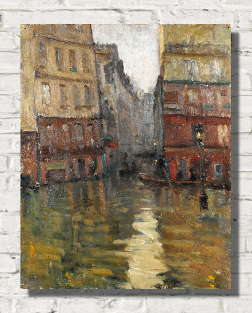 Germain Bonneton Print, Master-Albert Street (1910 floods)