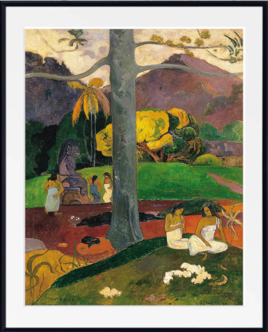 Paul Gauguin Print : Mata Mua (In Olden Times) (1892)