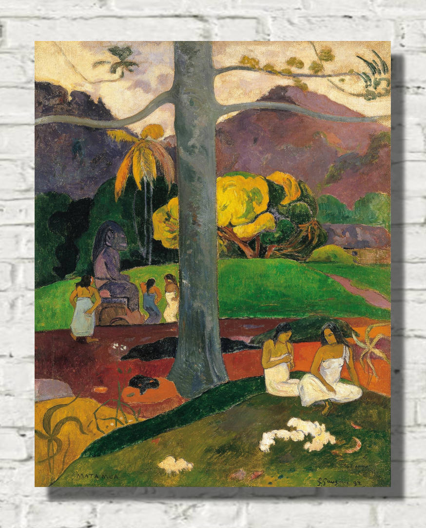 Paul Gauguin Print : Mata Mua (In Olden Times) (1892)