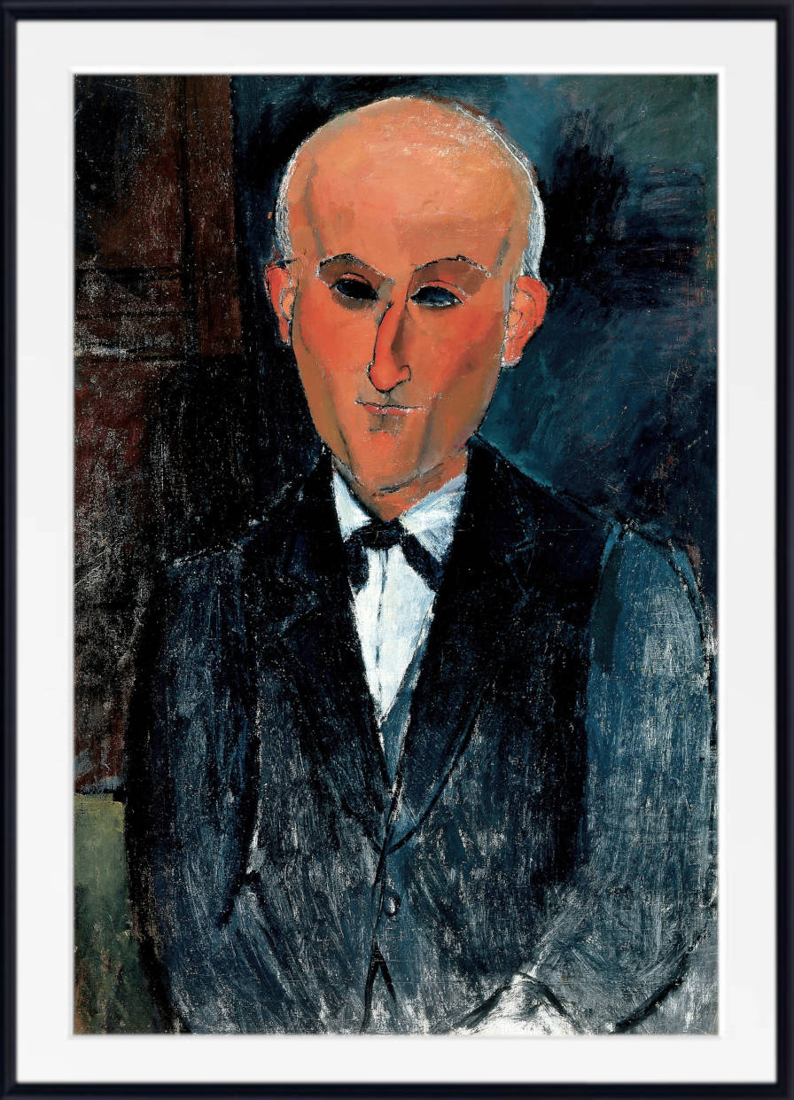 Amedeo Modigliani Print : Portrait of Max Jacob