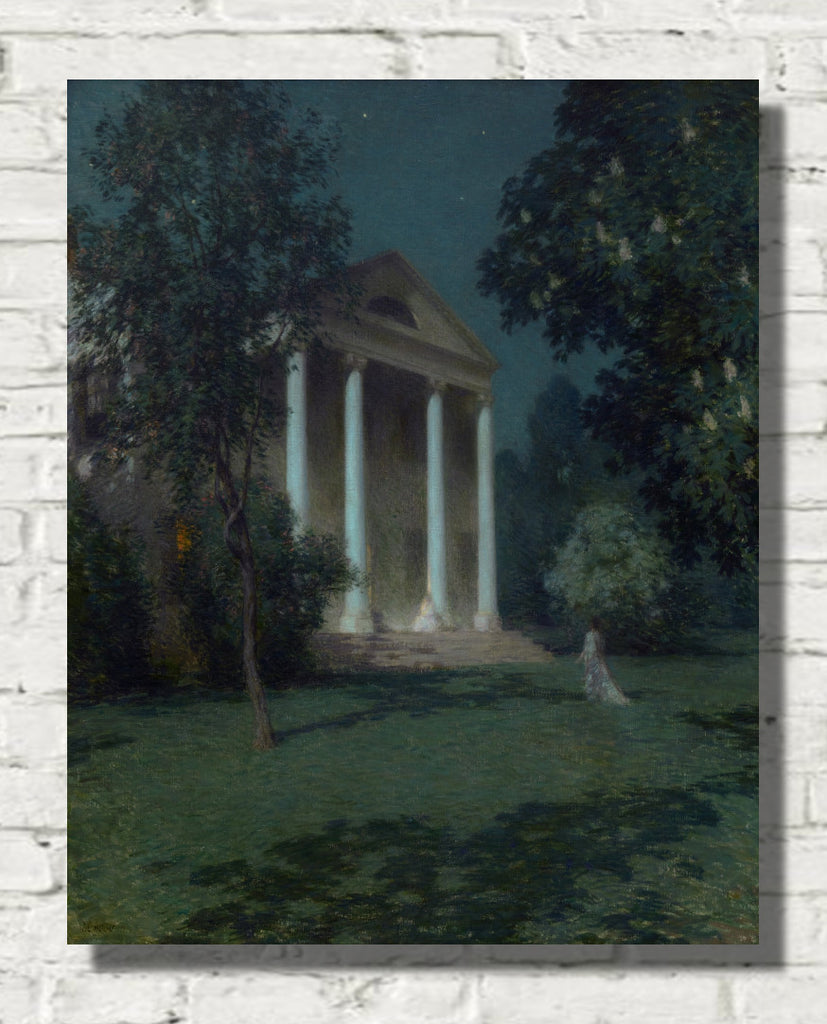 May Night (Florence Griswold House in Old Lyme) by Willard Metcalf