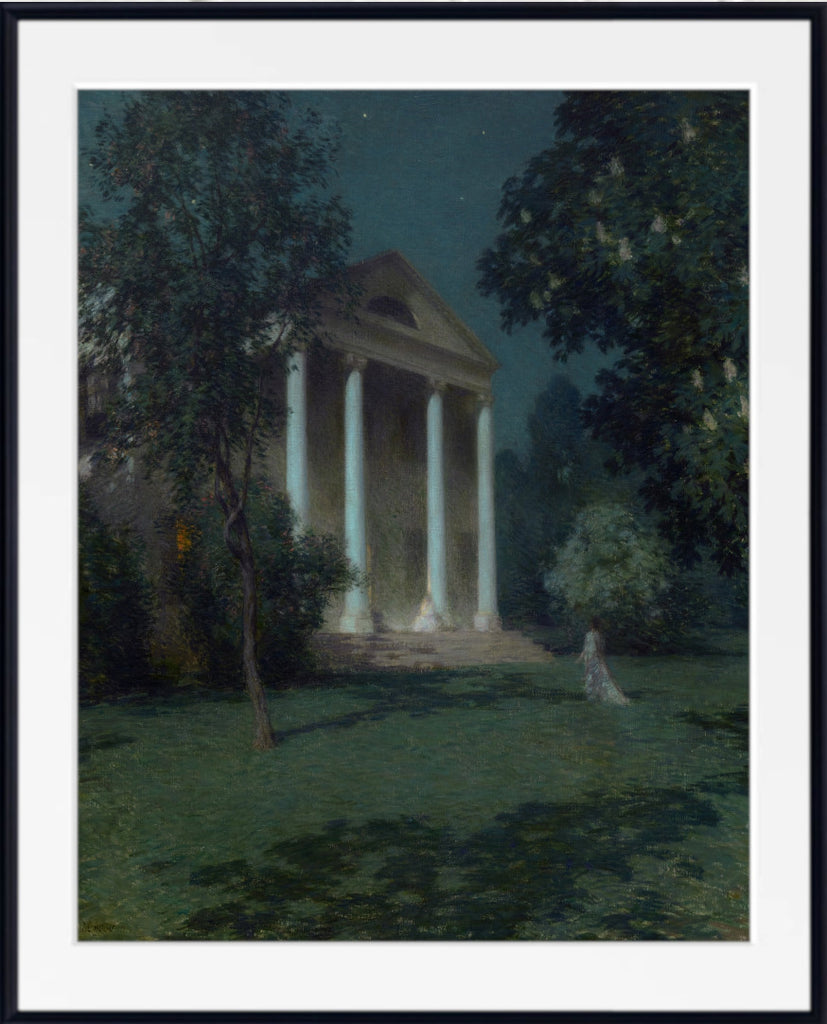 May Night (Florence Griswold House in Old Lyme) by Willard Metcalf