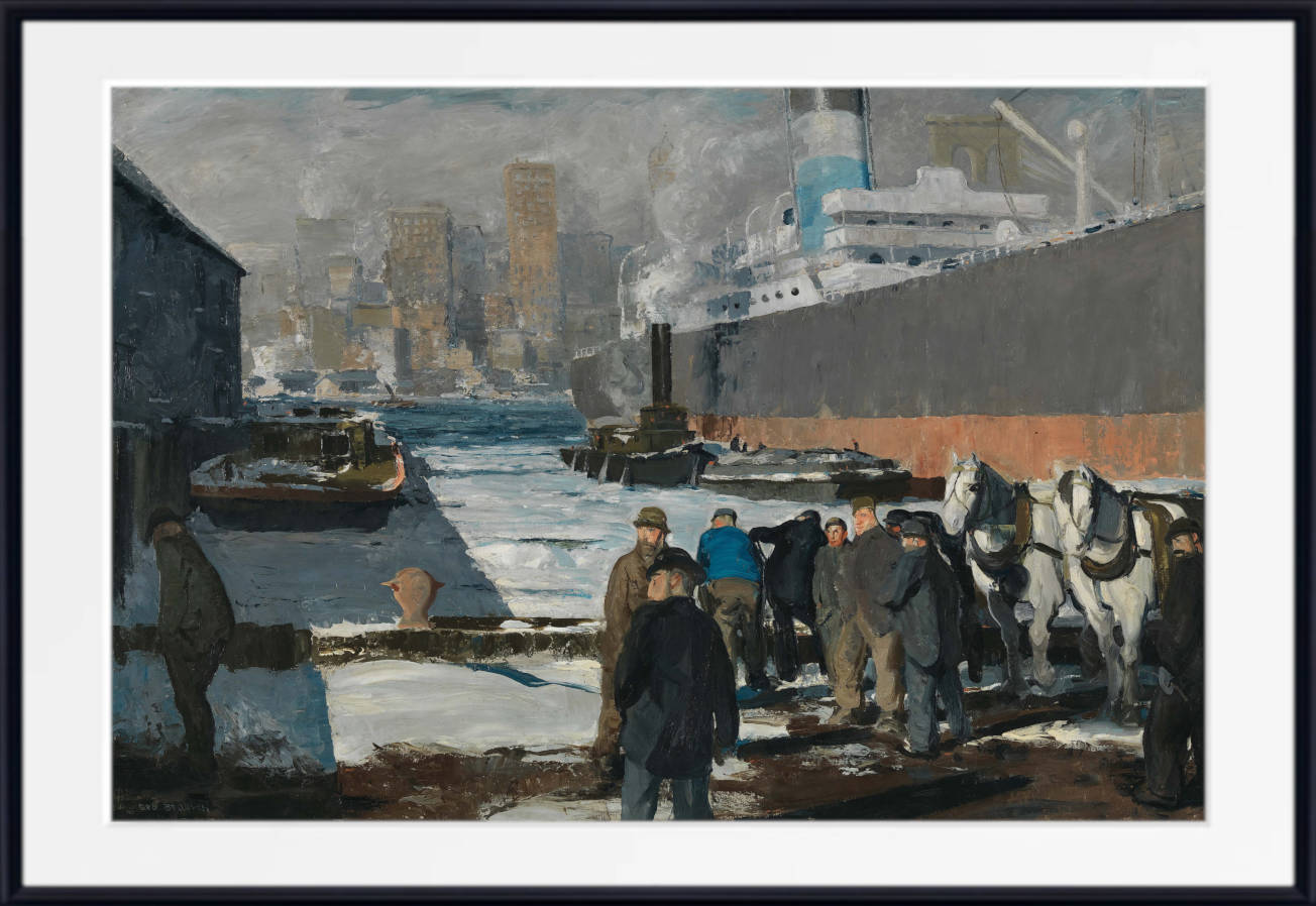 George Bellows Fine Art Print, Men of the Docks