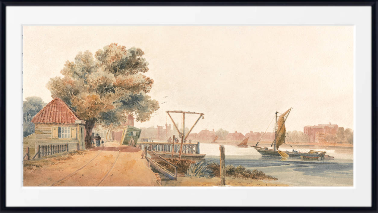 David Cox Print, Millbank (circa 1810)