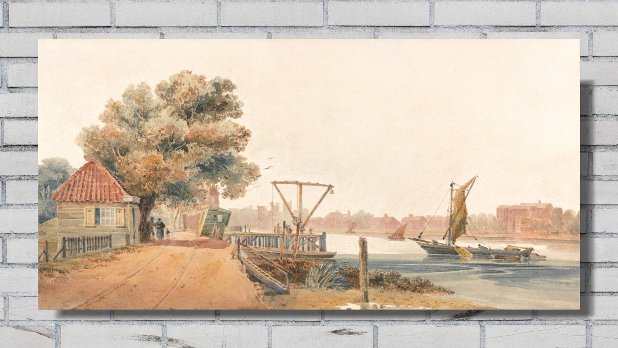 David Cox Print, Millbank (circa 1810)