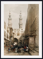 Minarets and grand entrance of the Metwalys at Cairo, David Roberts Fine Art Print