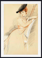 Paul-César Helleu Print, Miss Taylor seated