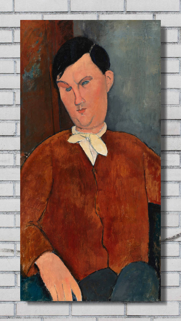 Amedeo Modigliani Wall Art Print, Monsieur Deleu (1916)