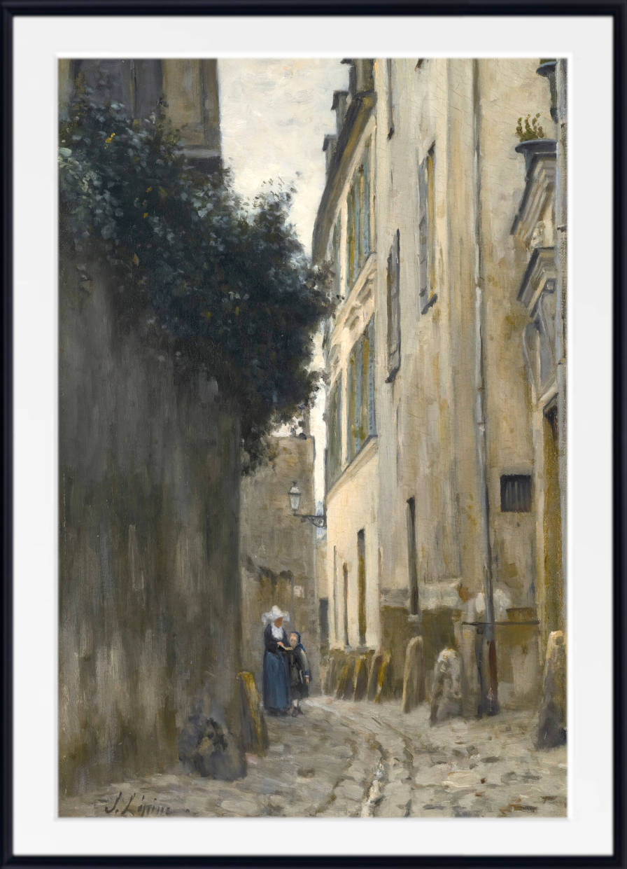 Stanislas Lepine Print, Montmartre. Rue Saint-Vincent (1875)