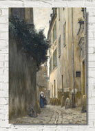 Stanislas Lepine Print, Montmartre. Rue Saint-Vincent (1875)